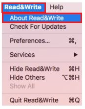 About Read&Write for Mac