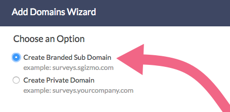 Create Branded Sub Domain