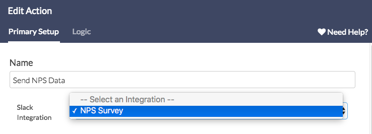 Select Slack Integration