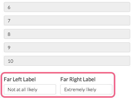 NPS Left & Right Labels