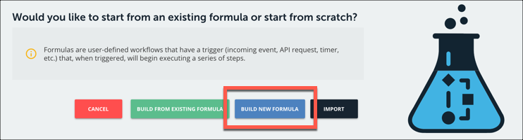 Build New Formula button