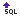 Top SQL glyph displaying as an arrow pointing up above the word SQL.