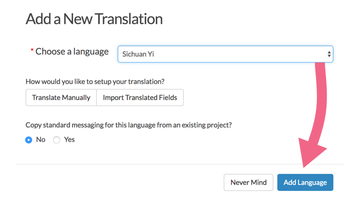Add a New Translation