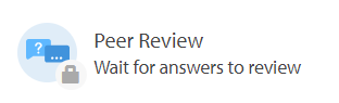 Message saying "Waiting for answers to review" 