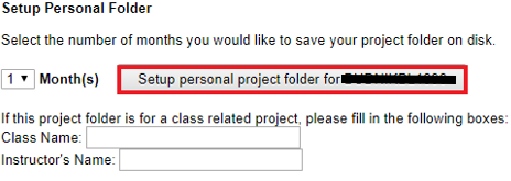 Setup Personal Project Folder