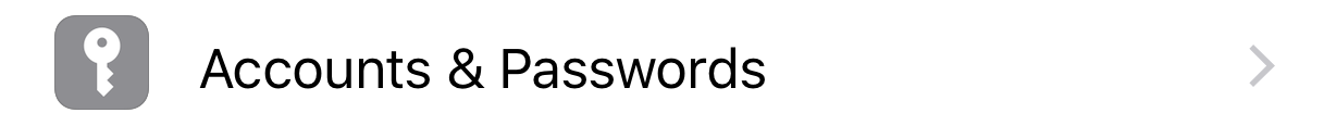 Accounts and Passwords
