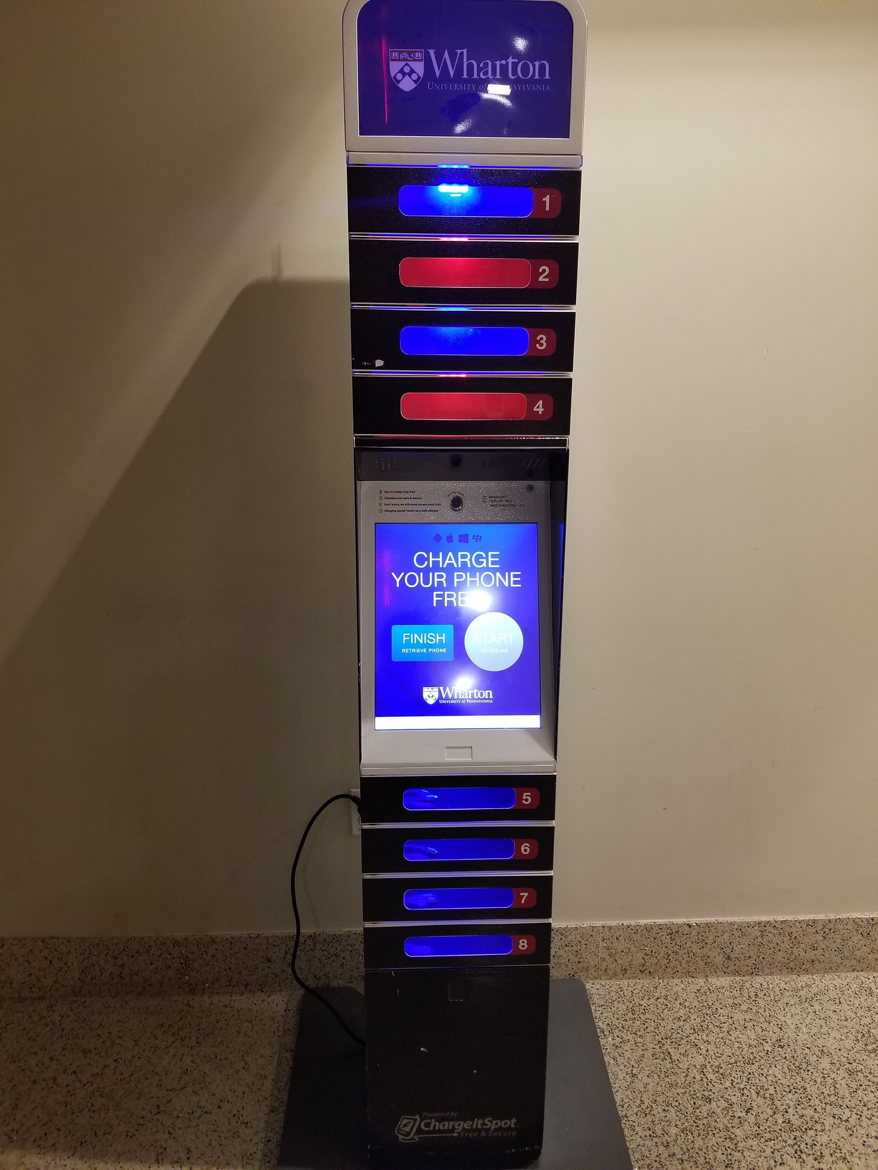 Picture of mobile charging station tower