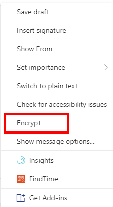 Click Encrypt