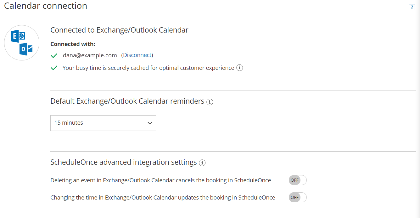 Connecting to your personal Exchange/Outlook Calendar OnceHub