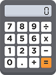 Graphic of a calculator