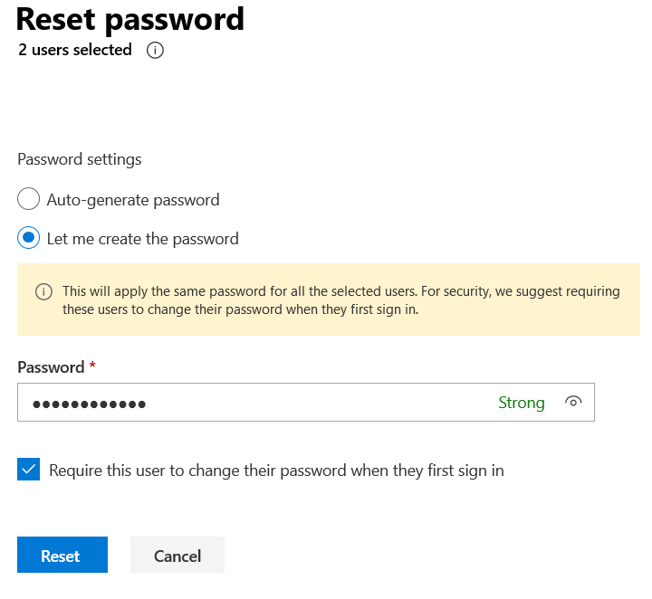 reset office 365 username