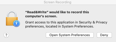 Screen Recording Window