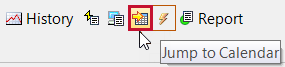 Sample mode toolbar Jump to Calendar button