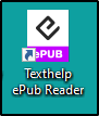 Texthelp ePub Reader desktop shortcut