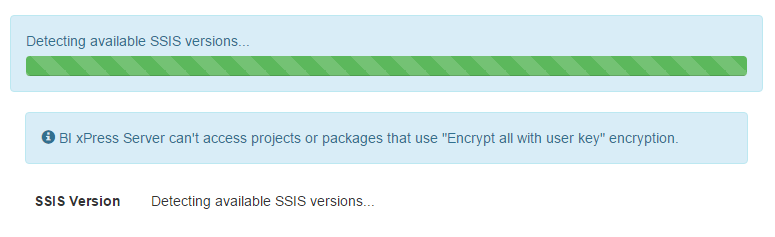 BI xPress Server Auditing Framework Upload Detecting available SSIS versions