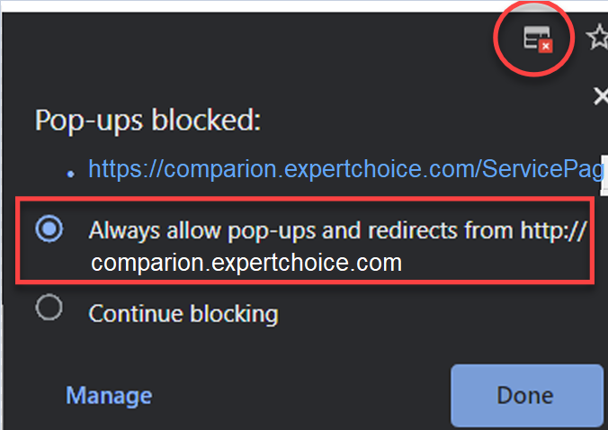 Allowing Pop-ups (Browsers Pop-up Blocker) | Comparion Help Center