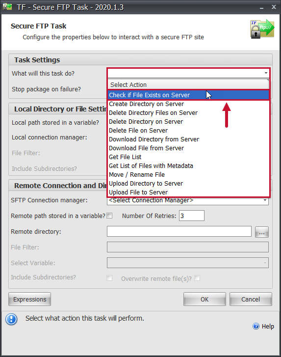 Task Factory Secure FTP Task What will this task do