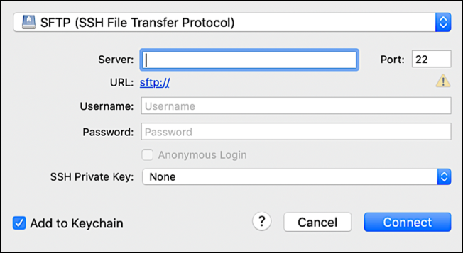 cyberduck sftp private key