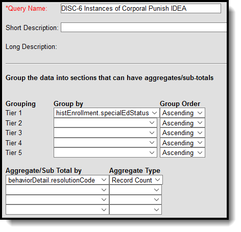 Filter Identifying the Number of Instances of Corporal Punishment for IDEA Students in Grades K-12