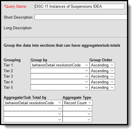 Filter Identifying Instances of Suspension with IDEA