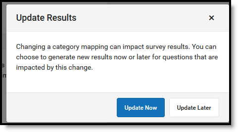 Update Results message