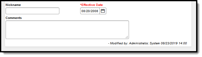 Screenshot of the modification alert at the bottom of the Identities Editor. 