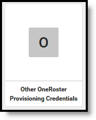 Screenshot of the Other OneRoster Provisioning Credentials connection.