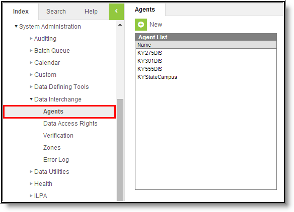 Screenshot of Agens tool.