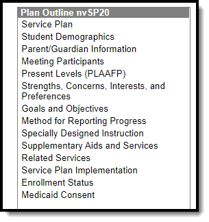 Image of the Nevada Service Plan editors