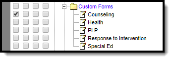Image of Admin Custom Forms Preview toolrights