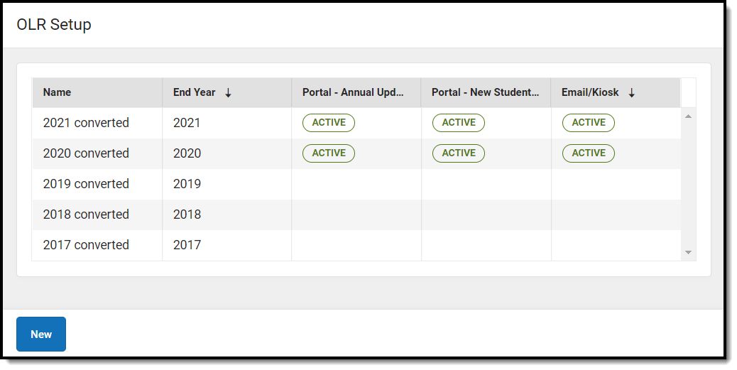 Image of the OLR Setup tool