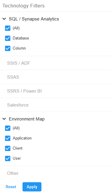 Database Mapper Environment Map Filter
