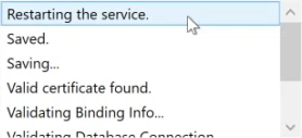 SQL Sentry Portal Restarting the Service message example