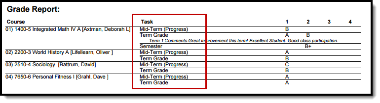 Screenshot of Select all grading tasks