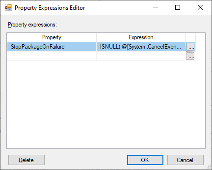 Property Expression Editor with expression for Task Factory Secure FTP Task