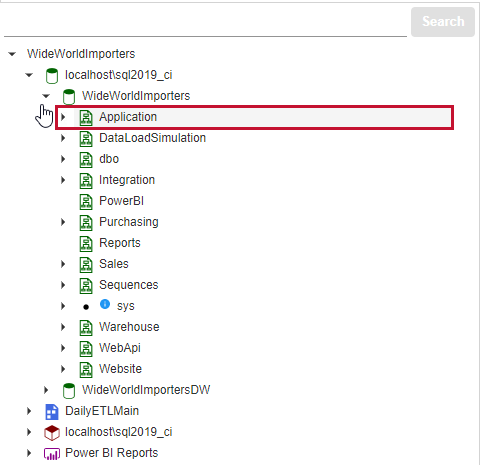 Database Mapper Lineage Solution Explorer Expand object