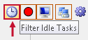 System Status toolbar Filter Idle Tasks
