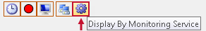 System Status toolbar Display By Monitoring Service