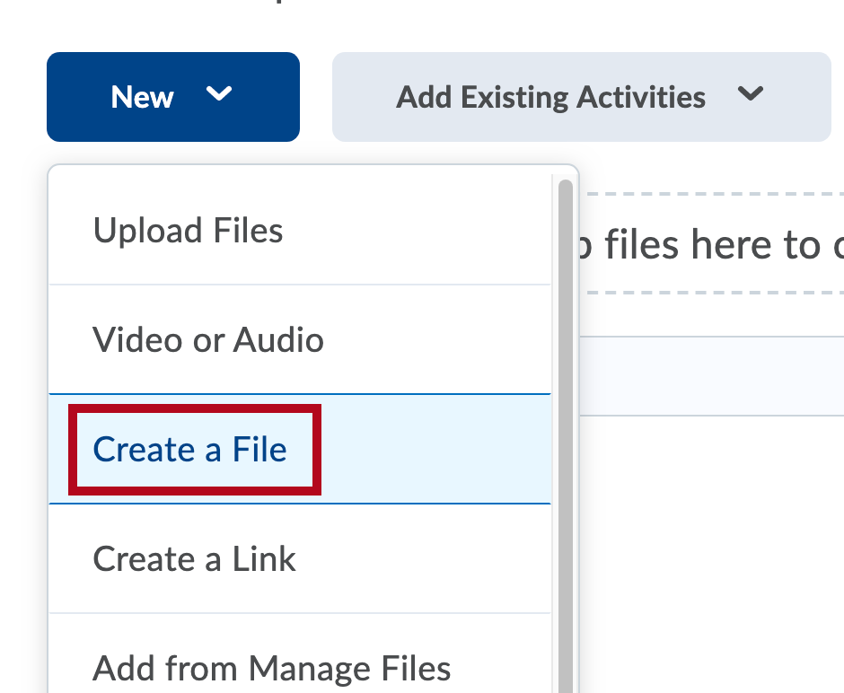 Identifies Create a File