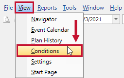 SQL Sentry View > Conditions