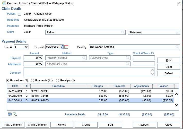 Apply A Refund To A Claim Credit Balance ISalus Healthcare