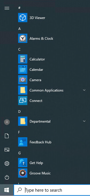 Click Common Applications Folder