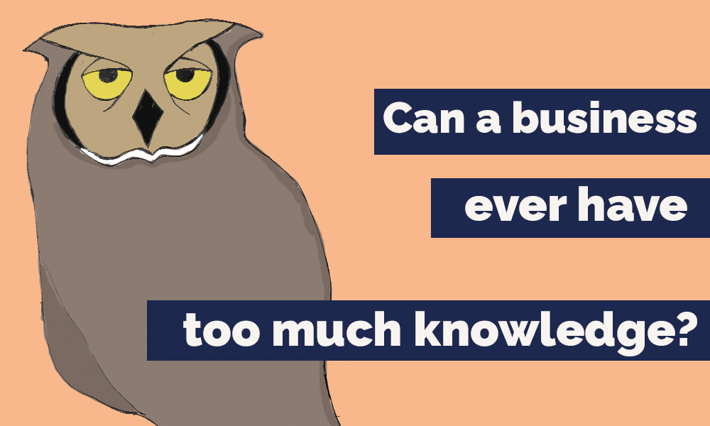 Can a business ever have too much knowledge?