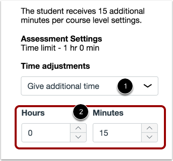 New Quizzes Give Additional Time