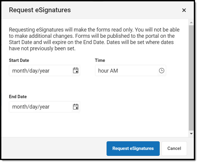 Screenshot showing how to confirm batch eSignature requrests.