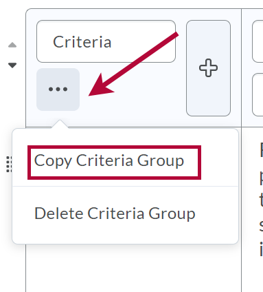 Identifies Copy Criteria Groups
