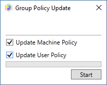 Group Policy Update ScreenShot