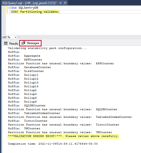 SQL Sentry Scalability Pack validation