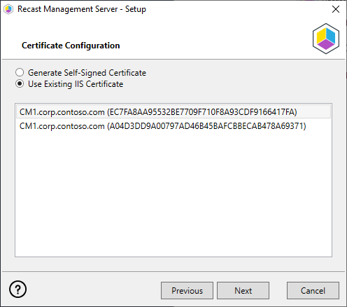 Certificate Configuration