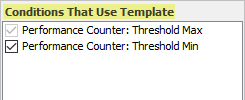 Message Editor Conditions That Use Template pane